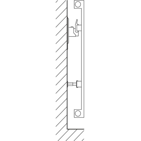 Grzejnik płytowy typ 10 KERMI HVN wym. 1600 x 140 mm, kolor biały, moc 214 W