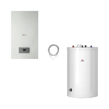 Pakiet - Kocioł gazowy jednofunkcyjny SAUNIER DUVAL Thelia Condens AS 18 kondensacyjny wiszący 5.3-19.1kW + Zasobnik c.w.u FE 200/6 BM