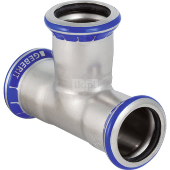 Trójnik GEBERIT Mapress Edelstahl równoprzelotowy stal nierdzewna 18 mm MZ