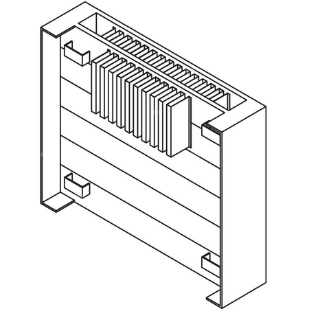 Grzejnik płytowy typ 22 KERMI V-HHV wym. 490 x 3200 mm, kolor biały, moc 5005 W