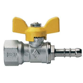 Kurek kulowy z końcówką na wąż proste i kątowe do wody ART.9020 GWINT W 1/2X9