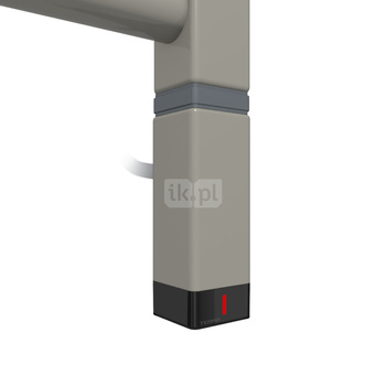 Grzałka TERMA One K30x30, 600W Tuba, Metallic Stone, kabel spiralny z wtyczką [srebrzysty, 2,5m, logo Terma, instr. TERMA]