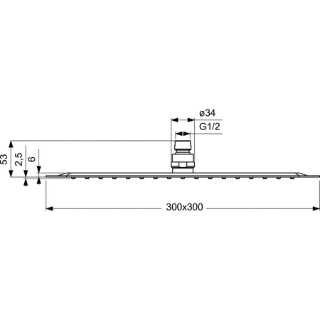 IRAIN LUXE DESZCZOWNICA KWADRAT. 300X300