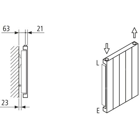 Grzejnik płytowy typ 11 KERMI HVN wym. 1400 x 1680 mm, kolor biały, moc 3389 W