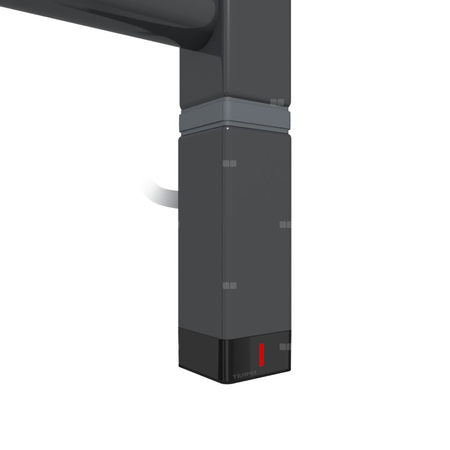 Grzałka TERMA One K30x30, 300W Tuba, Metallic Black MBC, kabel spiralny z wtyczką [czarny, 2,5m, logo Terma, instr. TERMA]