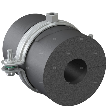 Obejma mocująca chłodu NICZUK LX25 88-90 mm gr. izol. 25mm (ocynk galwaniczny)