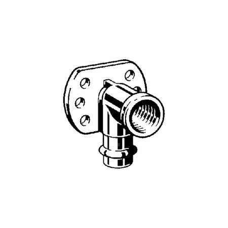 Uchwyt montażowy ścienny VIEGA 26255 brąz Gwint wewnętrzny x zz 3/4'' x 22mm