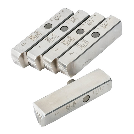 Noże do rur 2 1/2" - 4" NPT, wysokoobrotowe dla PCW, prawoskrętne, do gwintownicy z przekładnią zębatą model 141