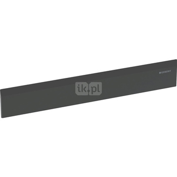 Zestaw wykończeniowy Geberit do odpływu ściennego, pokrywa z tworzywa sztucznego: Czarny mat