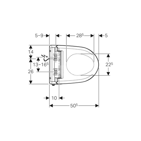 Elementy mocujące krótkie do zestawu deski sedesowej Geberit AquaClean 4000 z wiszącą miską WC (2 szt.)