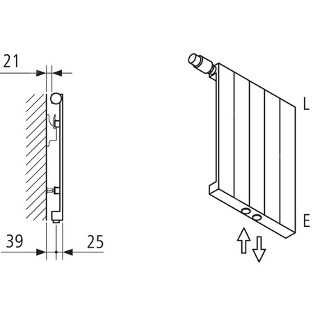 Grzejnik płytowy typ 10 KERMI V-HVV wym. 800 x 1120 mm, kolor biały, moc 930 W