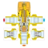 Regulowany termostatyczny zawór mieszający do instalacji solarnych 3/4" 30÷65 st. C