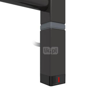 Grzałka TERMA One K30x30, 800W Tuba, Heban, kabel prosty bez wtyczki [czarny, 1,5m, logo Terma, instr. TERMA]