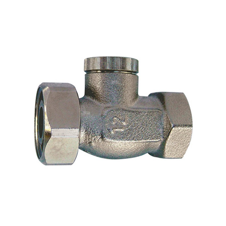 HERZ-RL-1 - indywidualny zawór odcinający, figura prosta, do instalacji dwururowych G 3/4 x Rp1/2