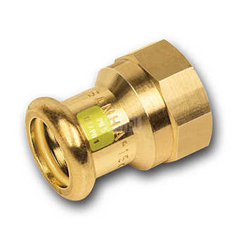 Mufa SANHA Press Gas, miedź, 22 mm x 1/2'' (zw x GW)