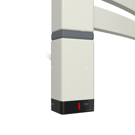 Grzałka TERMA One T36x40 Lewy, 600W \ Tuba, RAL 9002, kabel spiralny z wtyczką [srebrzysty 2,5m, log