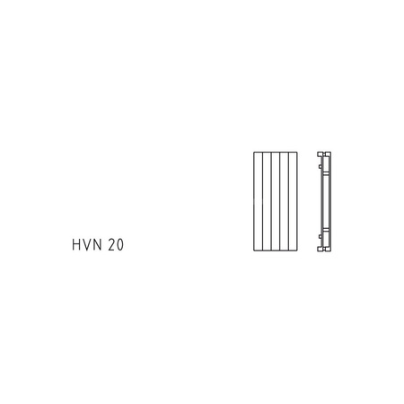 Grzejnik płytowy typ 20 KERMI HVN wym. 1000 x 1050 mm, kolor biały, moc 1694 W