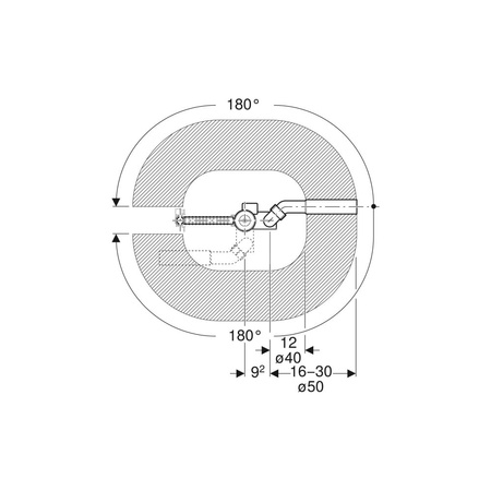 Zawór zestawu odpływowego Geberit