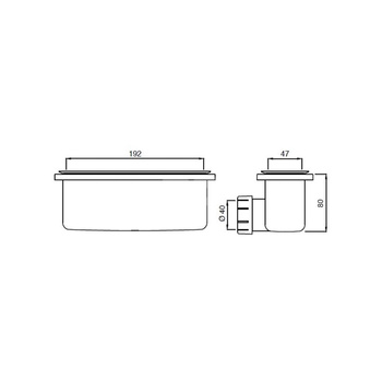 ULTRAFLAT NEW Syfon z prostokątną pokrywą BLC