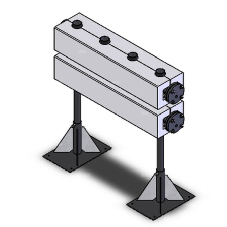 ROZDZIELACZ KOŁNIERZOWY 2-OBWODOWY DN100 Z IZOLACJĄ