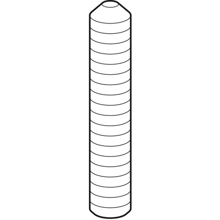 Kołek gwintowany Geberit do ścianki międzypisuarowej z tworzywa sztucznego