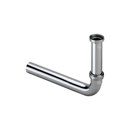 Łuk odpływowy 90 st. mosiądz chrom., nr wzoru 5621.1-880 G: 1¼ DN: 32 L: 255
