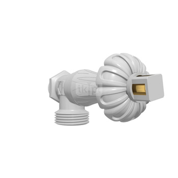 Zestaw term. kątowy z pokrętłem GZ 1/2-GZ 24-19 ARTISTIC +odcinający+ adap. na alupex i miedź Malowany K747