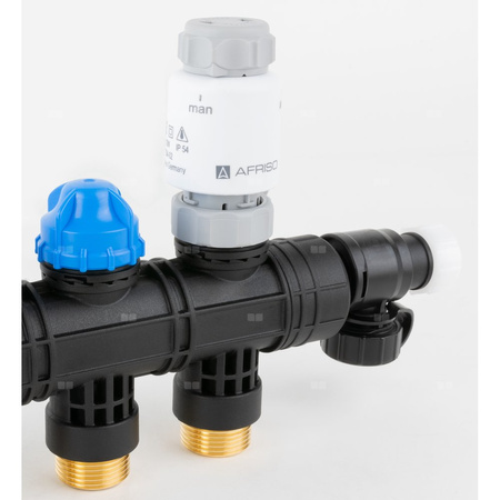 Siłownik termoelektryczny TSA-02 FO, GW M30x1,5 mm, 24 V AC/DC, NC, funkcja sterowania ręcznego