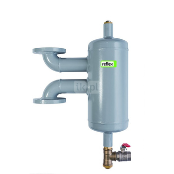 Separator mikropęcherzy powietrza i osadów Exdirt D 150 V F 1 szare, przyłącza kołnierzowe