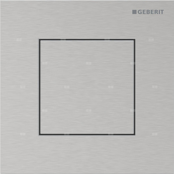 Pneumatyczny zawór spłukujący Geberit do pisuaru, ręczny, Typ 40, stal nierdzewna, prostokątny