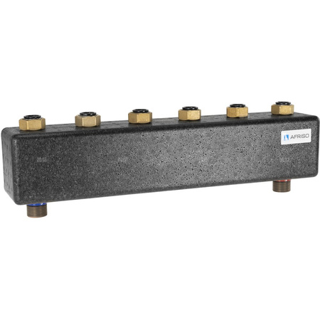 Rozdzielacz do instalacji c.o. AFRISO KSV 90-3 HW GZ 1'', 3-obieg. Nakrętka 1'', max. 50 kW