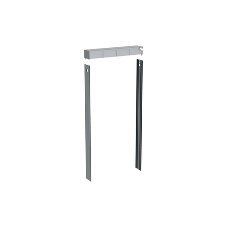 Pokrywa spłuczki do modułu sanitarnego Geberit Monolith do WC: Czarny chrom / Aluminium szczotkowane