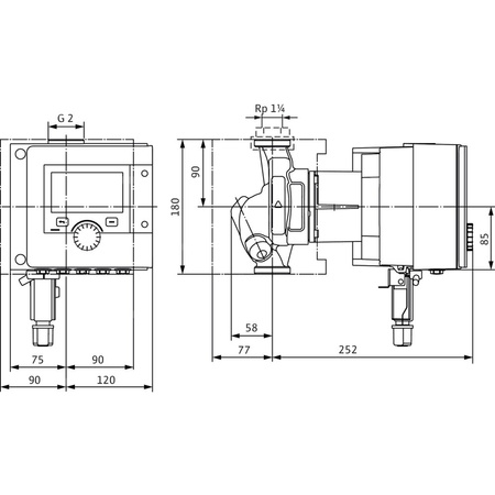Pompa obiegowa WILO Stratos MAXO-Z 30/0,5-8 PN16 1 x 230 V 50/60 Hz, PN 16/16bar
