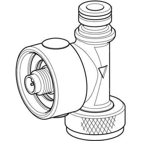 Wewnętrzny czujnik przepływu do spłuczki podtynkowej, do zw i cw