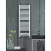 Grzejnik drabinkowy ZEHNDER Virando Bow, wym. 1226 x 493 mm, kolor biały RAL9016, moc 567W