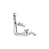 Multiplex Trio F-komplet odpływowo-przelewowy nr wzoru 6145.4 DN: 40/50 długość cięgna Bowdena: 560 L: 100–260 H: 180–350 wanna standardowa
