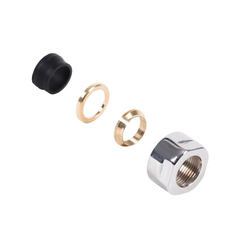 Adapter na miedź CYLINDER, GW 24-19-fi15, Chrom, (A58409B)
