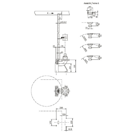 Stopa sprzęgająca żeliwo dł.306mm szer.271mm WILO
