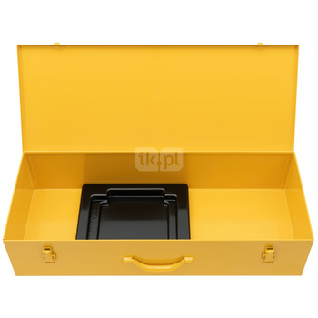 Skrzynka blaszana z wkładką