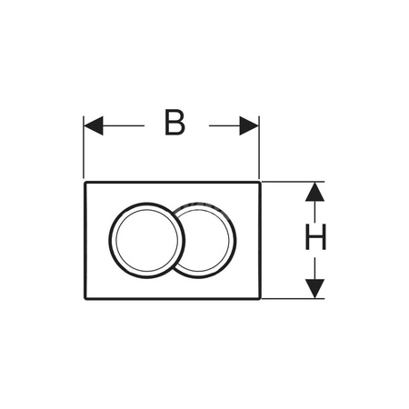 Zestaw popychaczy Geberit do spłuczki podtynkowej Delta