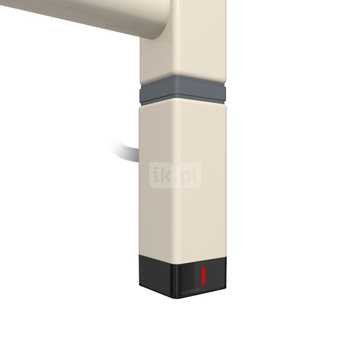 Grzałka TERMA One K30x30, 1000W \ Tuba, RAL 1013, kabel spiralny z wtyczką [biały, 2,5m, logo Terma,