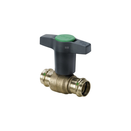Zawór kulowy VIEGA 2275 brąz, PN16 15 mm zz x zz, uchwyt: motylek