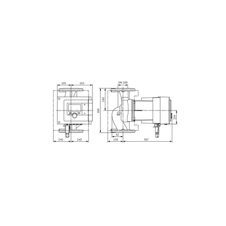 Pompa obiegowa Wilo-Stratos MAXO 100/0,5-6 PN10 inteligentna, bezdławnicowa z 5-cio letnią gwarancją z przyłączem kołnierzowym, silnikiem EC, funkcją Dynamic Adapt Plus, elektronicznym dopasowaniem wydajności oraz funkcją sterowania z BMS.