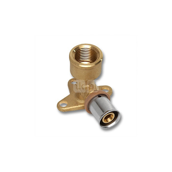 Kolano 90' SANHA 3fit Press ścienne dwuczęściowy, mosiądz, 26 mm x 3/4'' (zw x GW)