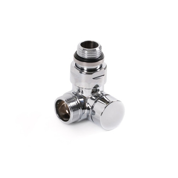 Zawór odcinający 3-osiowy CYLINDER, Prawy, GZ 1/2"-GZ 24-19, Chrom, (V74210BDX)