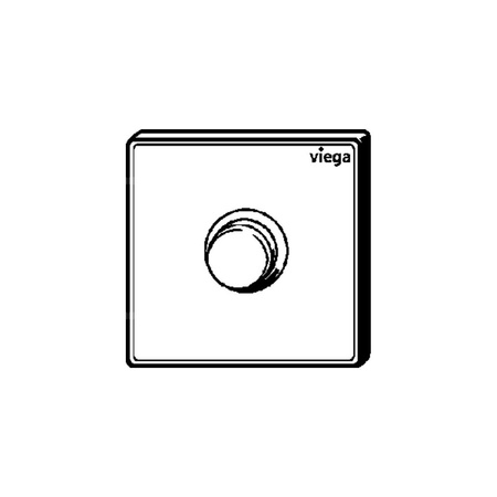 Przycisk uruchamiający do pisuaru Prevista Visign for Public 11 stal nierdzewna, nr wzoru 8631.2 płytka maskująca: stal nierdzewna szczotkowana klawisz: stal nierdzewna polerowana