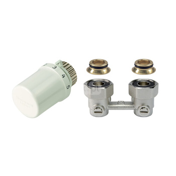 Zestaw do grzejników dolnozasilanych: głowica Thera-6 T3019 + zawór Verafix VK , kątowy, 3/4" V2496EX020A