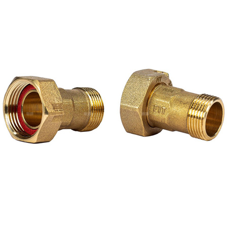 Półśrubunek mosiężny GZ 2'' GW 2 1/2'' L=76 mm z uszczeLką