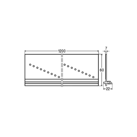 Listwa do płytek do odpływów prysznicowych VIEGA 496592
