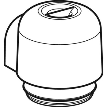 Wkładka syfonowa Geberit, wysokość zasyfonowania 50 mm, do wpustu podłogowego Varino 13 x 13 cm